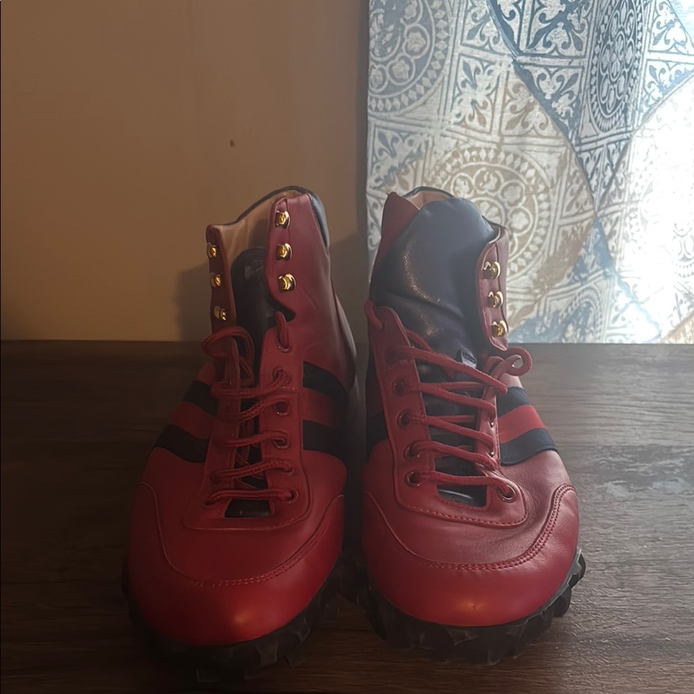 Stylish Red and Black Men's Shoes